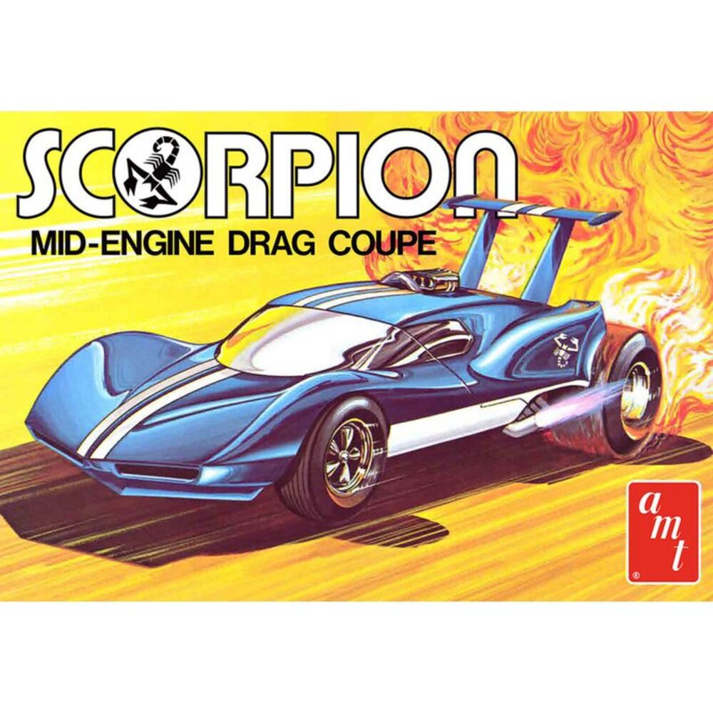 AMT Scorpion Mid-Engine Drag Coupe 1/25 Scale Model Kit  COLLECTIBLES